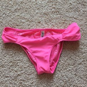 Pink hipster bikini bottoms